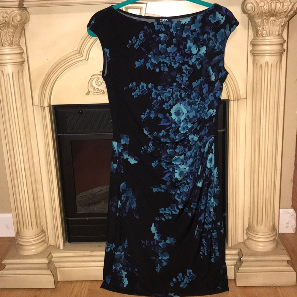 😍 elegant black and floral dress 😍